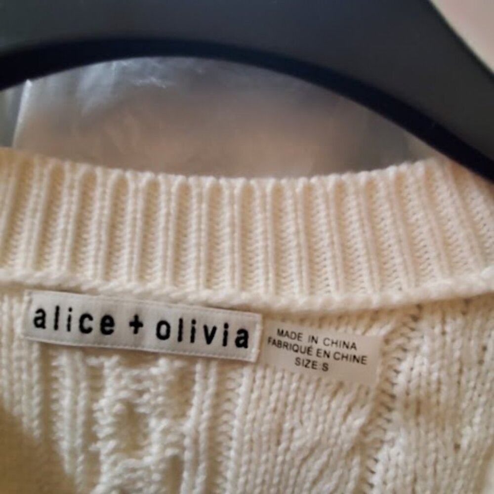 Alice and Olivia Kitty Bow Sweater Small - Picture 3 of 3